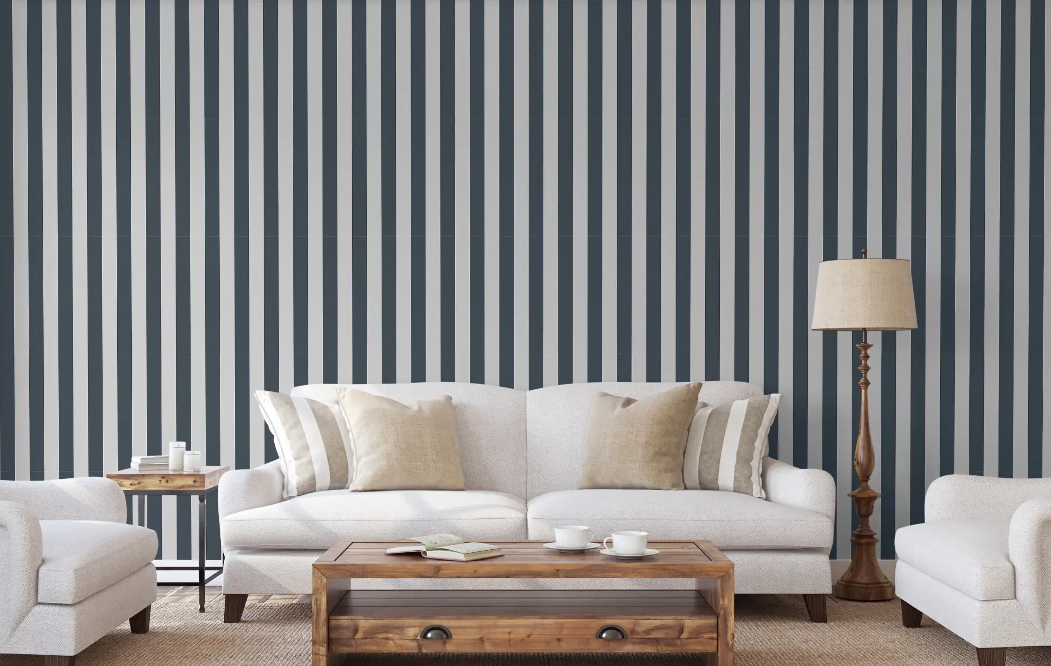 Black & White Embossed Wallpaper – Velvet-Soft Flocked (3704-1)